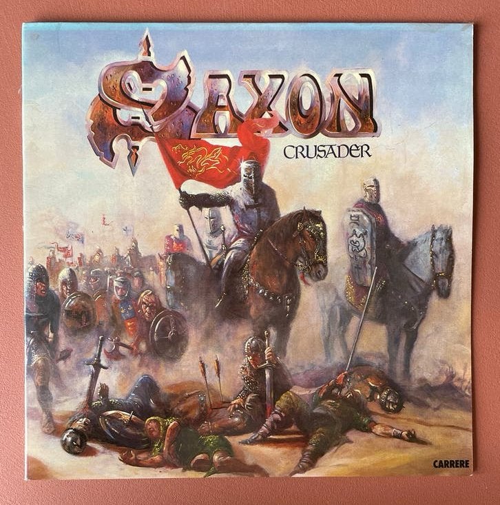 Saxon - Crusader LP (1984) - Classic Heavy Metal Vinyl, LP, Gebruikt, Originele persing, Ophalen of Verzenden
