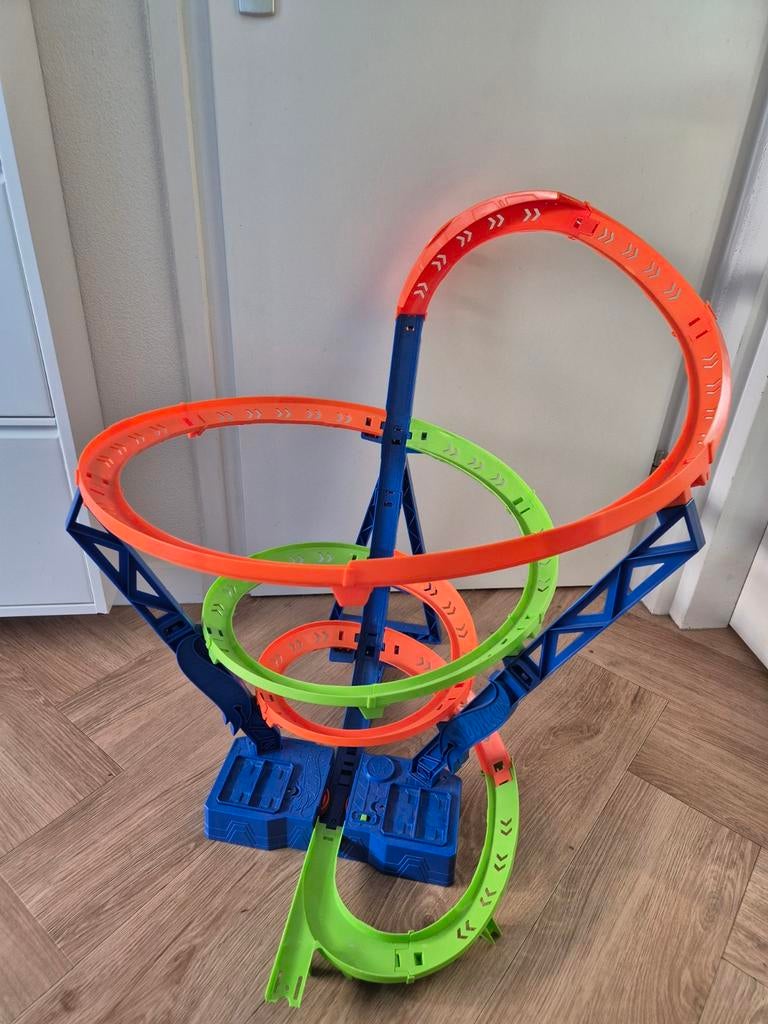 Hot Wheels Action Hyper Speed Crash Racebaan, Kinderen en Baby's, Speelgoed | Racebanen, Ophalen of Verzenden, Zo goed als nieuw