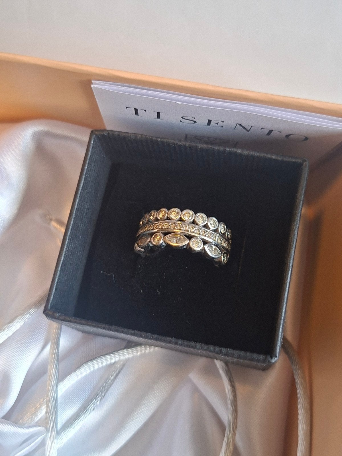 ti sento ring maat 16, Ophalen of Verzenden, Kleiner dan 17, Dame, Zilver