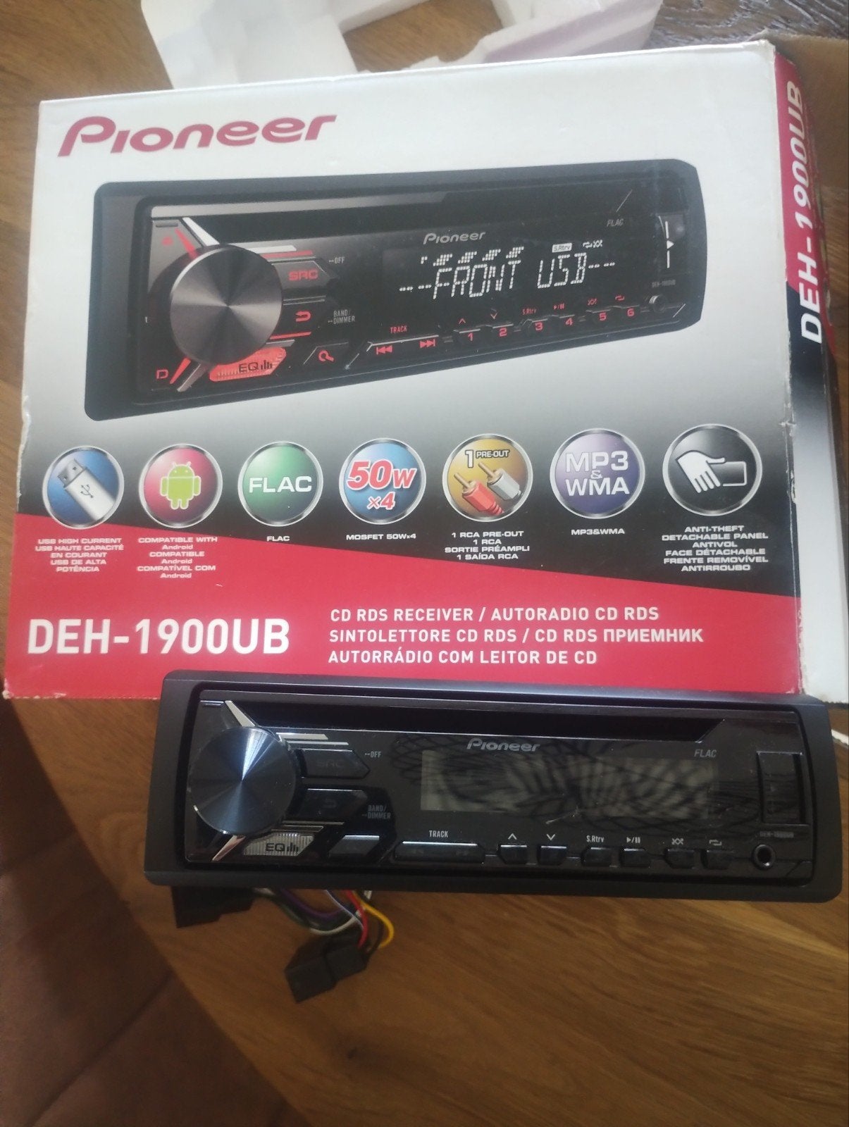 Pioneer DEH-1900UB CD RDS Autoradio met USB, Auto diversen, Autoradio's, Ophalen, Zo goed als nieuw