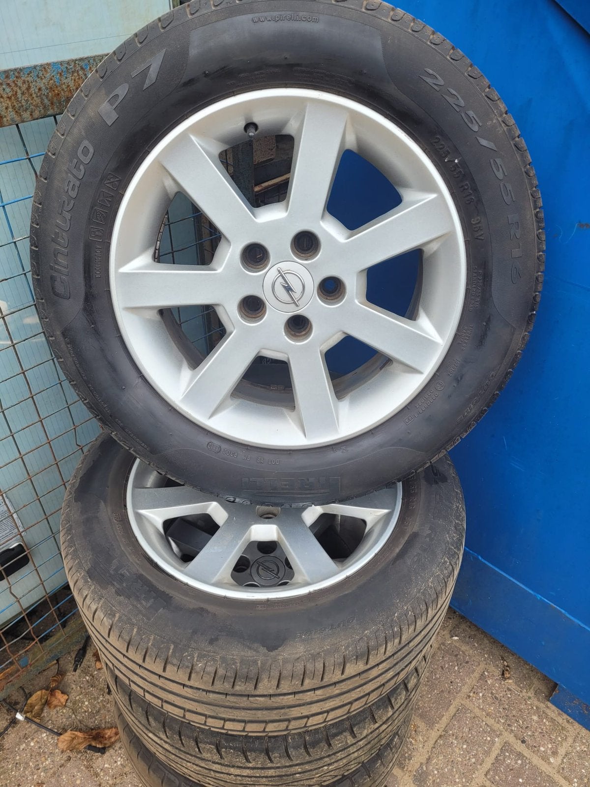 Set zomerbanden opel, Auto-onderdelen, Ophalen, Gebruikt, 16 inch, Band(en)