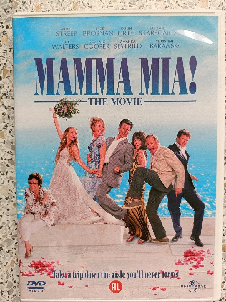 De Musical film "Mamma Mia !", met Meryl Streep., Engels, Alle leeftijden, Ophalen of Verzenden, Zo goed als nieuw