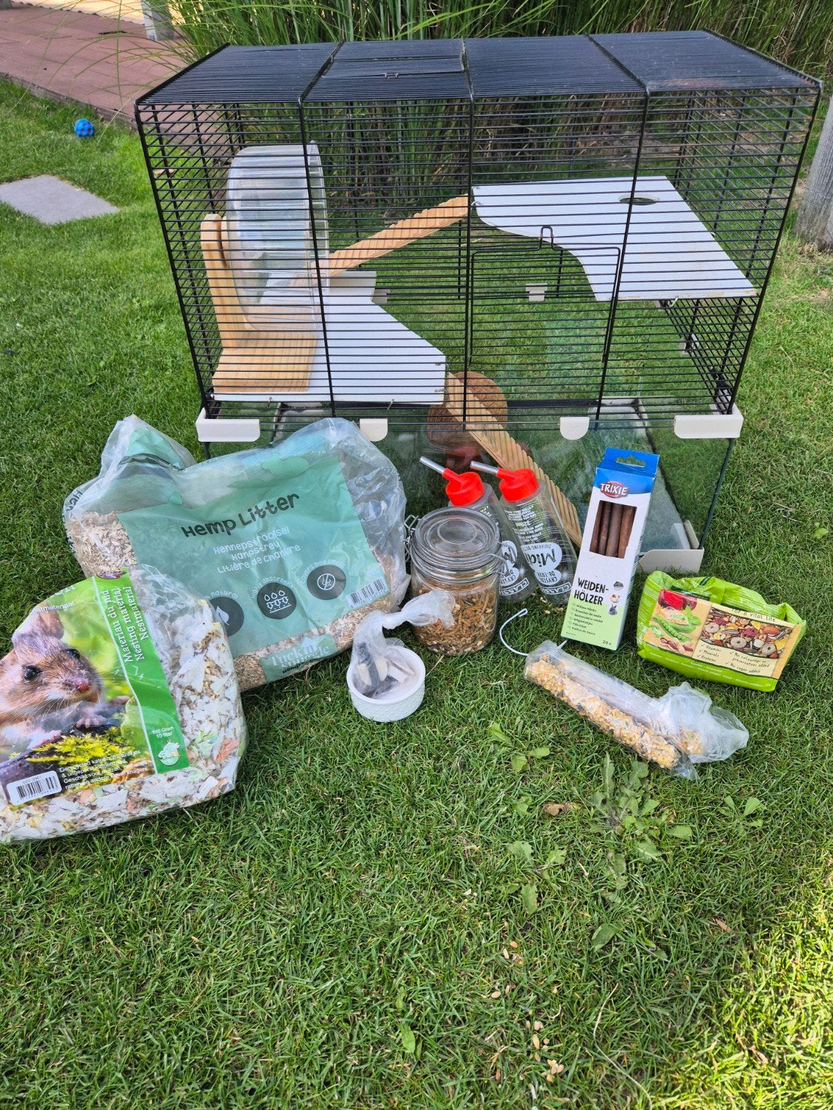 Hamsterkooi met diverse accessoires, Dieren en Toebehoren, Knaagdieren en Konijnen | Hokken en Kooien, Ophalen, Minder dan 75 cm