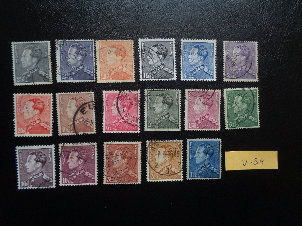 belgie - koning leopold III  1936/1956 (v-84), Ophalen of Verzenden, Gestempeld