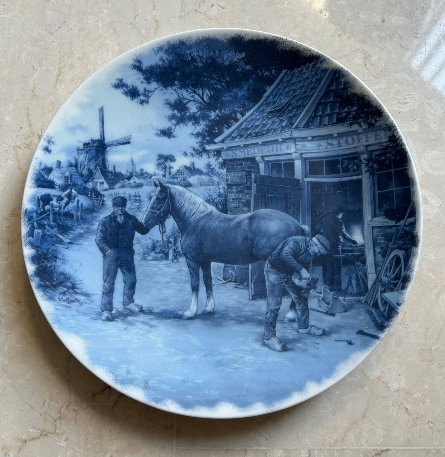 Paard beslaan, Ophalen