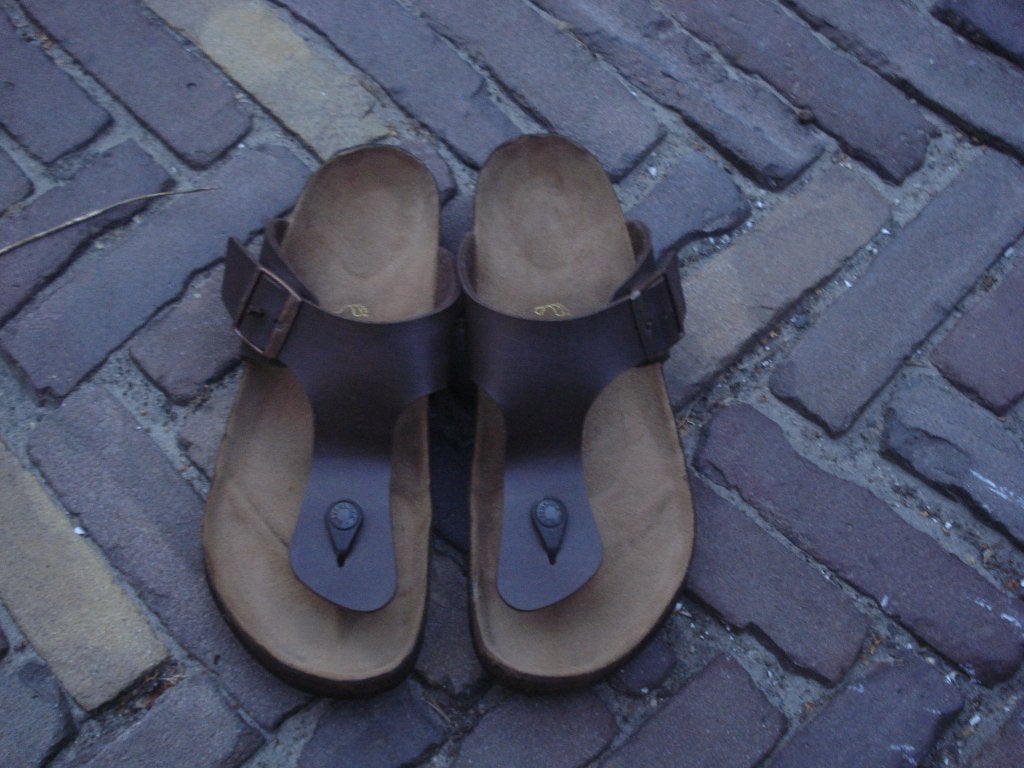 BIRKENSTOCK RAMSES BRUIN 41 GRATIS VERZENDING PER POST, Slippers, Bruin, Verzenden, Zo goed als nieuw