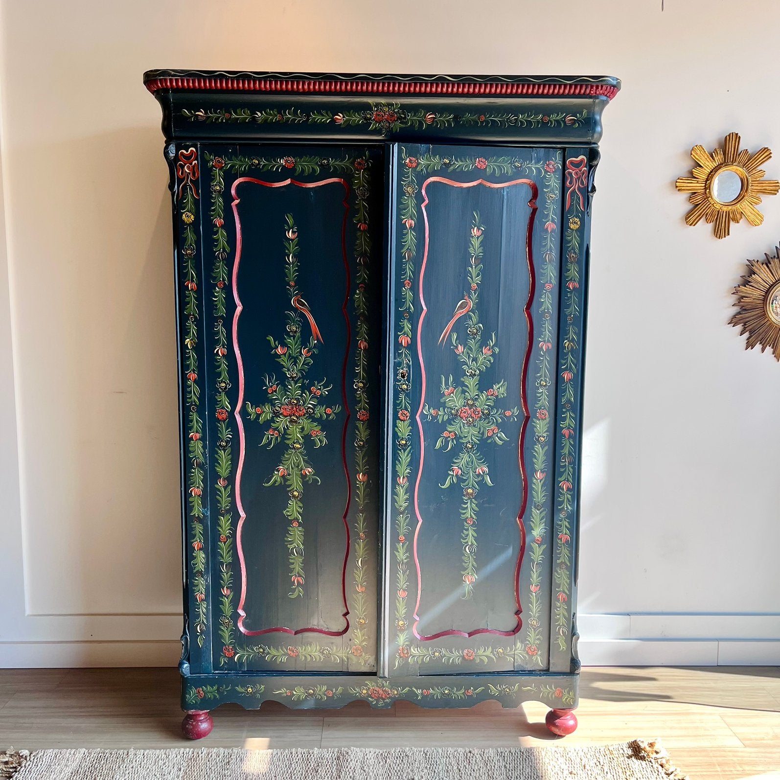 Antieke Hindelooper beschilderde kast folkore  vintage, Antiek en Kunst, Antiek | Meubels | Kasten, Ophalen