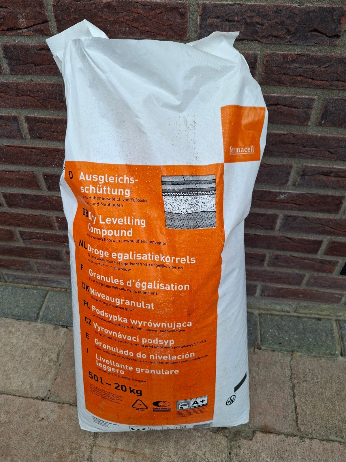 fermacell opvulkorrels, Ophalen, Nieuw
