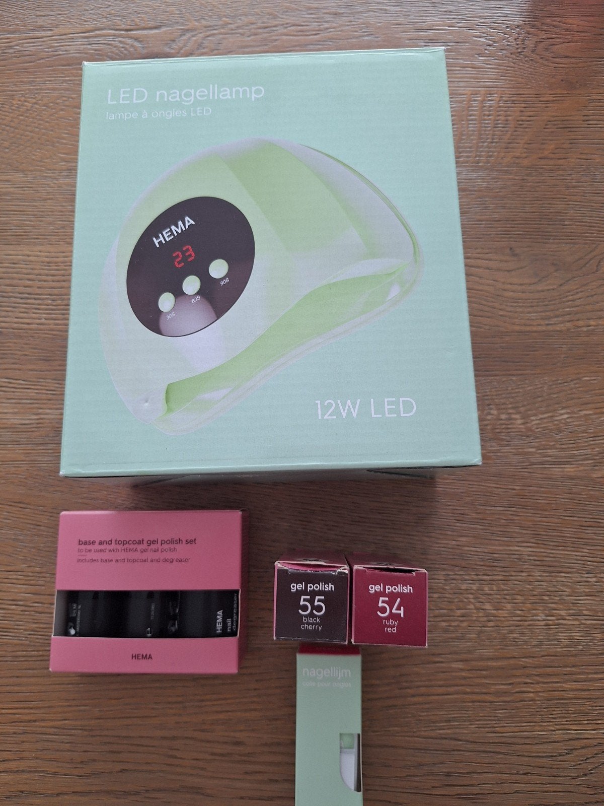 Hema nagel set inclusief lamp en 2 kleuren lak, Ophalen of Verzenden, Zo goed als nieuw, Overige typen