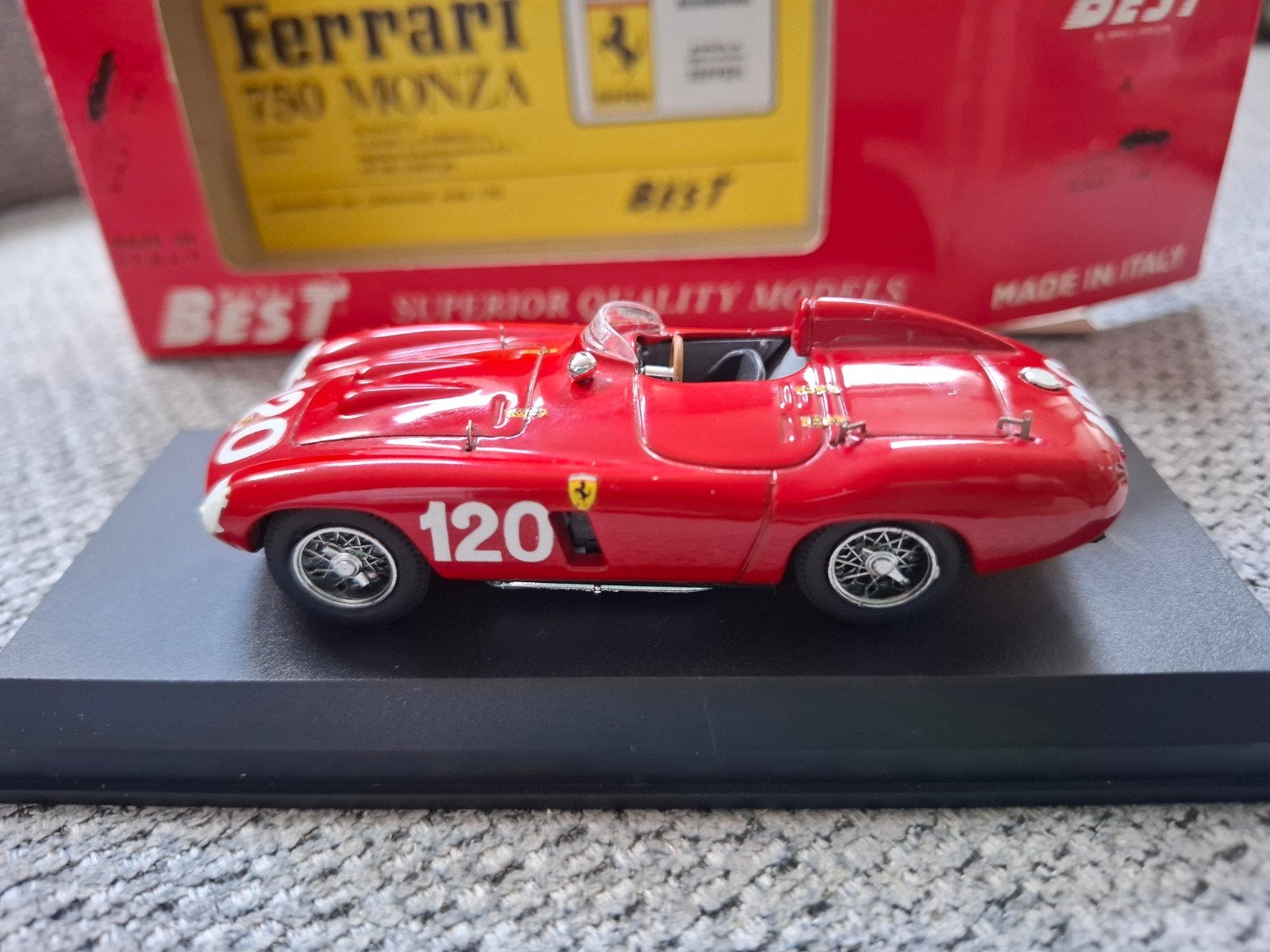 Model Best Ferrari 750 Monza Targa Florio 55 schaal 1/43, Ophalen of Verzenden
