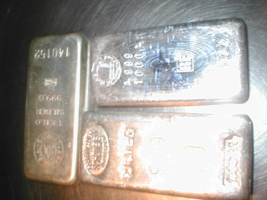 baar zilver 999 kilo, Ophalen, Zilver