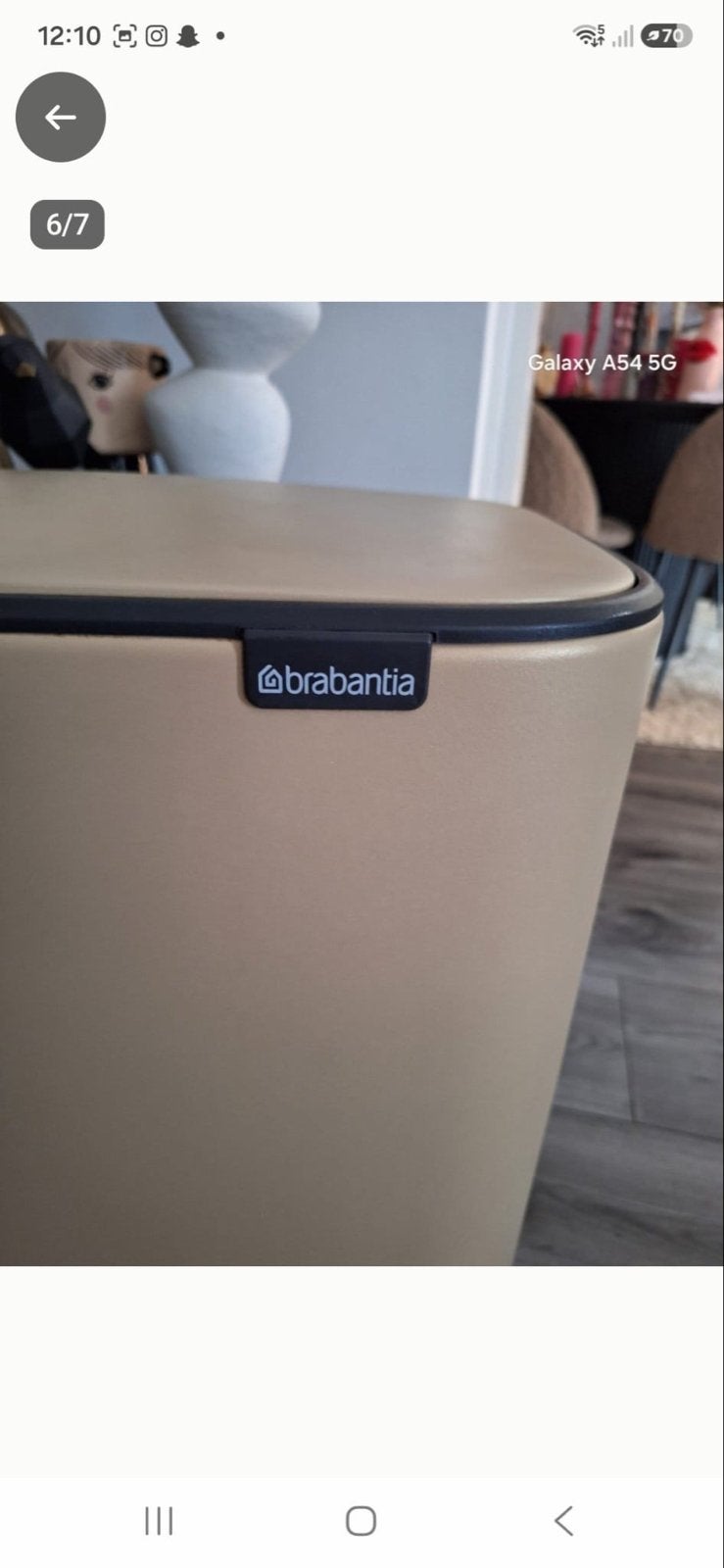 Brabantia Bo Touch Bin afvalemmer - Zo goed als nieuw, 50 – 75, Met pedaal, Ophalen of Verzenden, Zo goed als nieuw