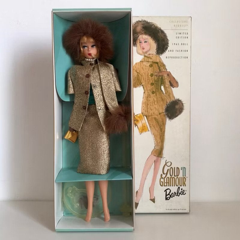 Barbie 1965 Reproduction Gold ‘n Glamour, Verzamelen, Poppen, Ophalen of Verzenden, Nieuw