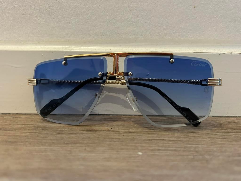 Nieuw -20stuks luxe cartier zonnebrillen UV400, Ophalen of Verzenden, Nieuw, Blauw, Overige merken