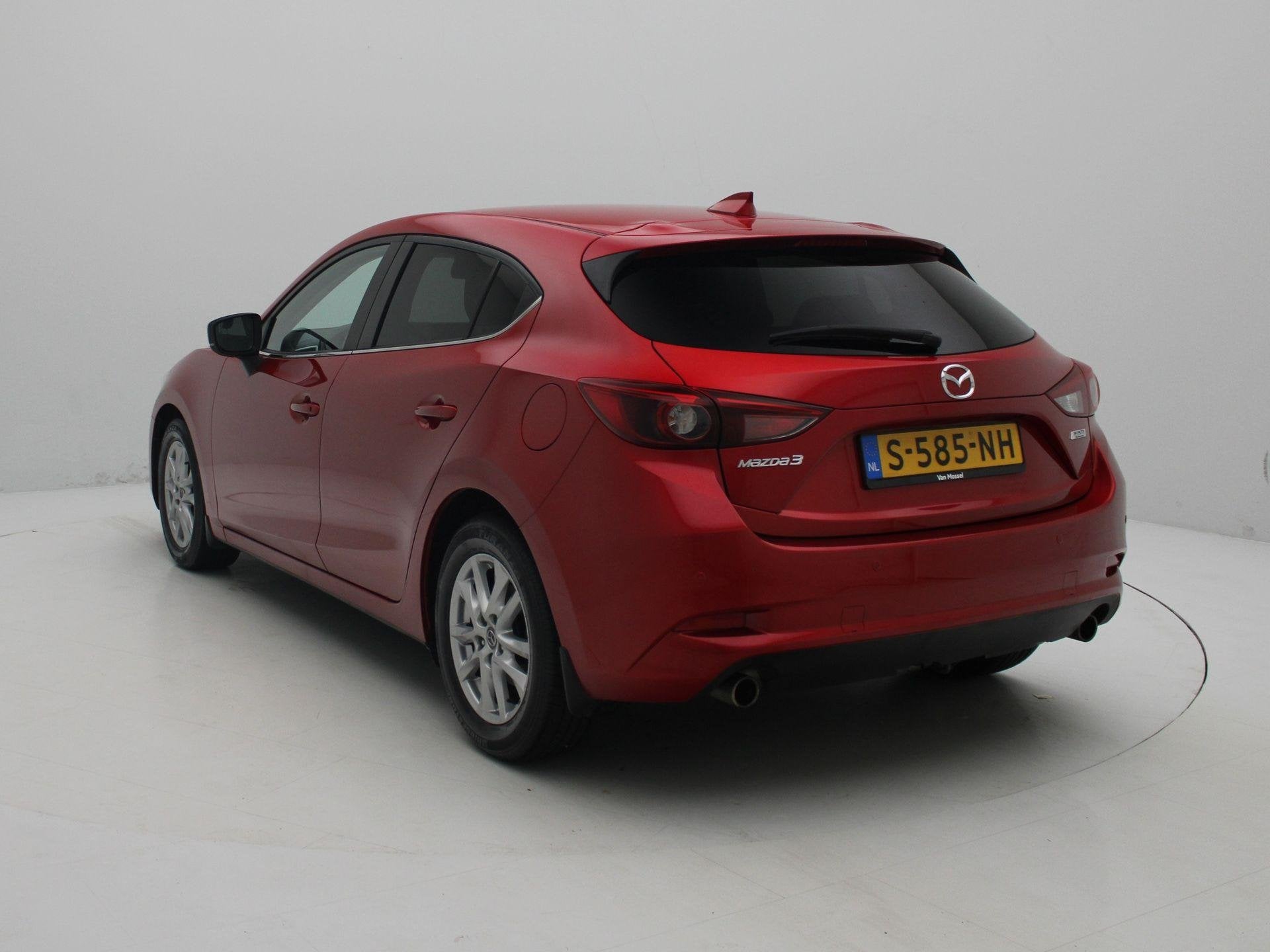 Mazda 3 2.0 SkyActiv-G 120 SkyLease+ | Automaat | Stoelverwa, Auto's, Stof, Gebruikt, 4 cilinders, Bedrijf