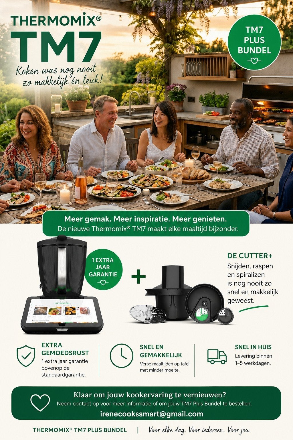 Thermomix TM7, Verzenden, Nieuw, 3 snelheden of meer
