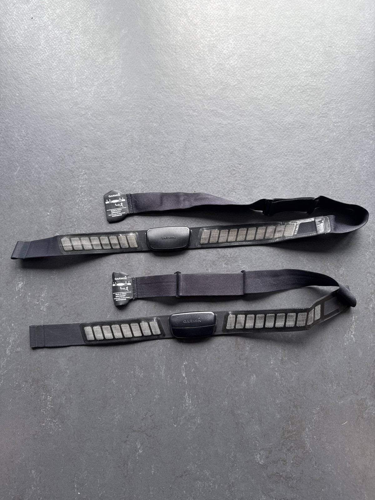 Twee Garmin hartslagmeters met borstriem, Ophalen of Verzenden, Gebruikt, Garmin, Met borstriem