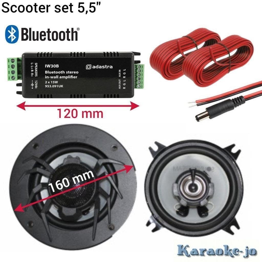 Scooter Bluetooth set 5 inch speakers [5ST-A230]., ., Nieuw, Ophalen of Verzenden, .