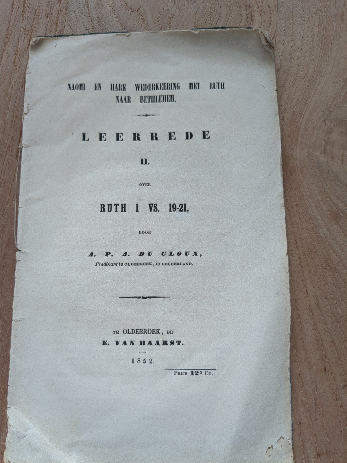 Naomi en Ruth: Leerreden over Ruth 1 vs. 19-21 (1852), Boeken, Gelezen, Spiritualiteit algemeen, A. P. A. du Cloux, Ophalen of Verzenden