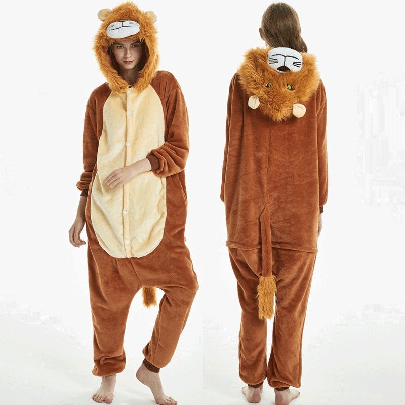 Leeuw onesie verkleden kind dames heren NIEUW 98 t/m XL, Ophalen of Verzenden, Nieuw, 110 t/m 116, Jongen of Meisje