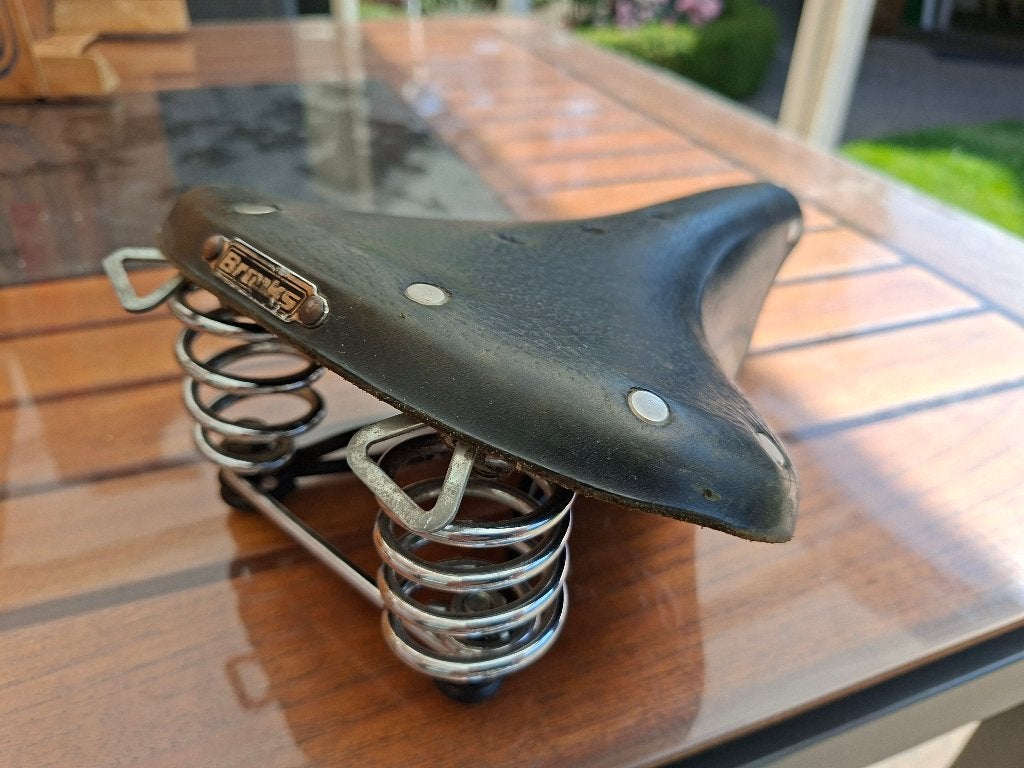 Brooks leren zadel B66, Fietsen en Brommers, Gebruikt, Leer, Toerfiets, Ophalen of Verzenden