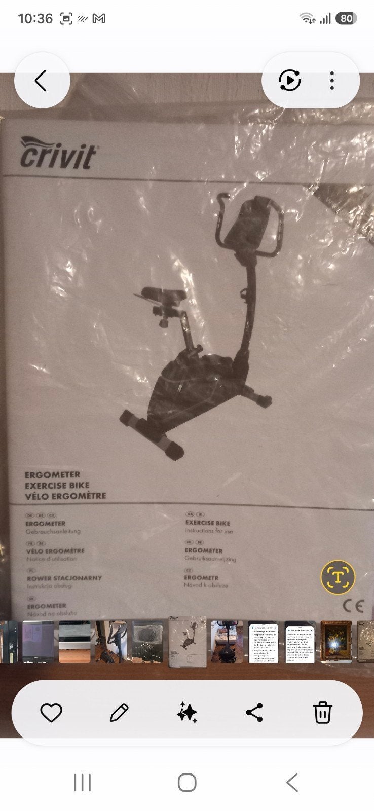 Crivit Hometrainer - Zo goed als nieuw, Ophalen of Verzenden, Zo goed als nieuw, Metaal, Benen