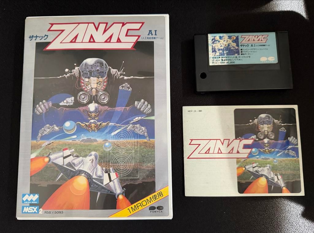 Zanac MSX 2 - Klassieke Shooter Game (Japans), 1 speler, Ophalen of Verzenden, Zo goed als nieuw, Shooter