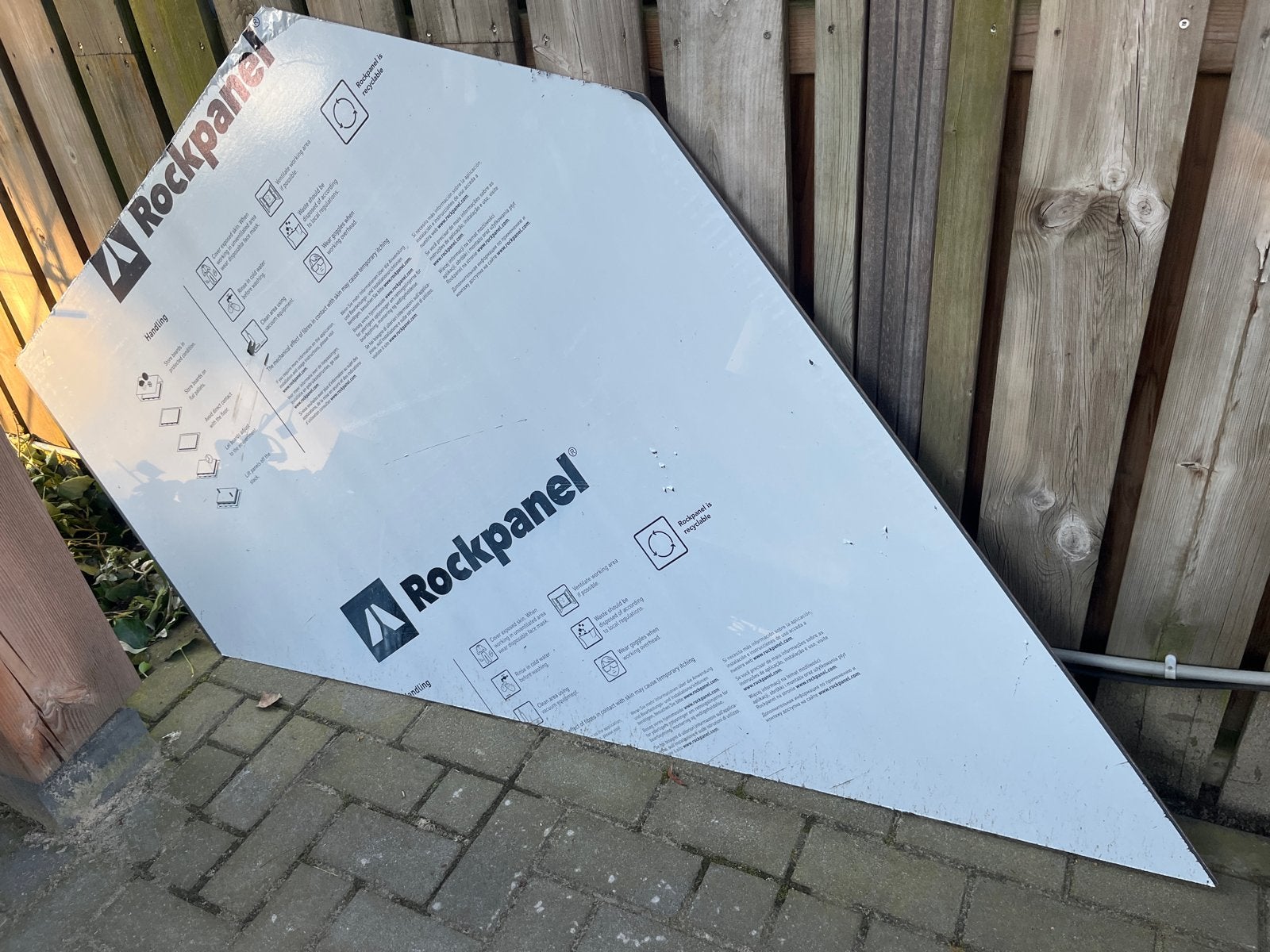 Rockpanel gevelplaat - Reststuk, Ophalen, Zo goed als nieuw, HPL, 20 tot 50 mm