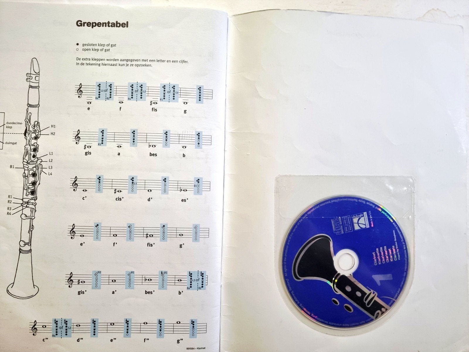 Horen, lezen & spelen 1 - Methode voor klarinet + CD Bl13, Muziek en Instrumenten, Bladmuziek, Gebruikt, Verzenden, Les of Cursus