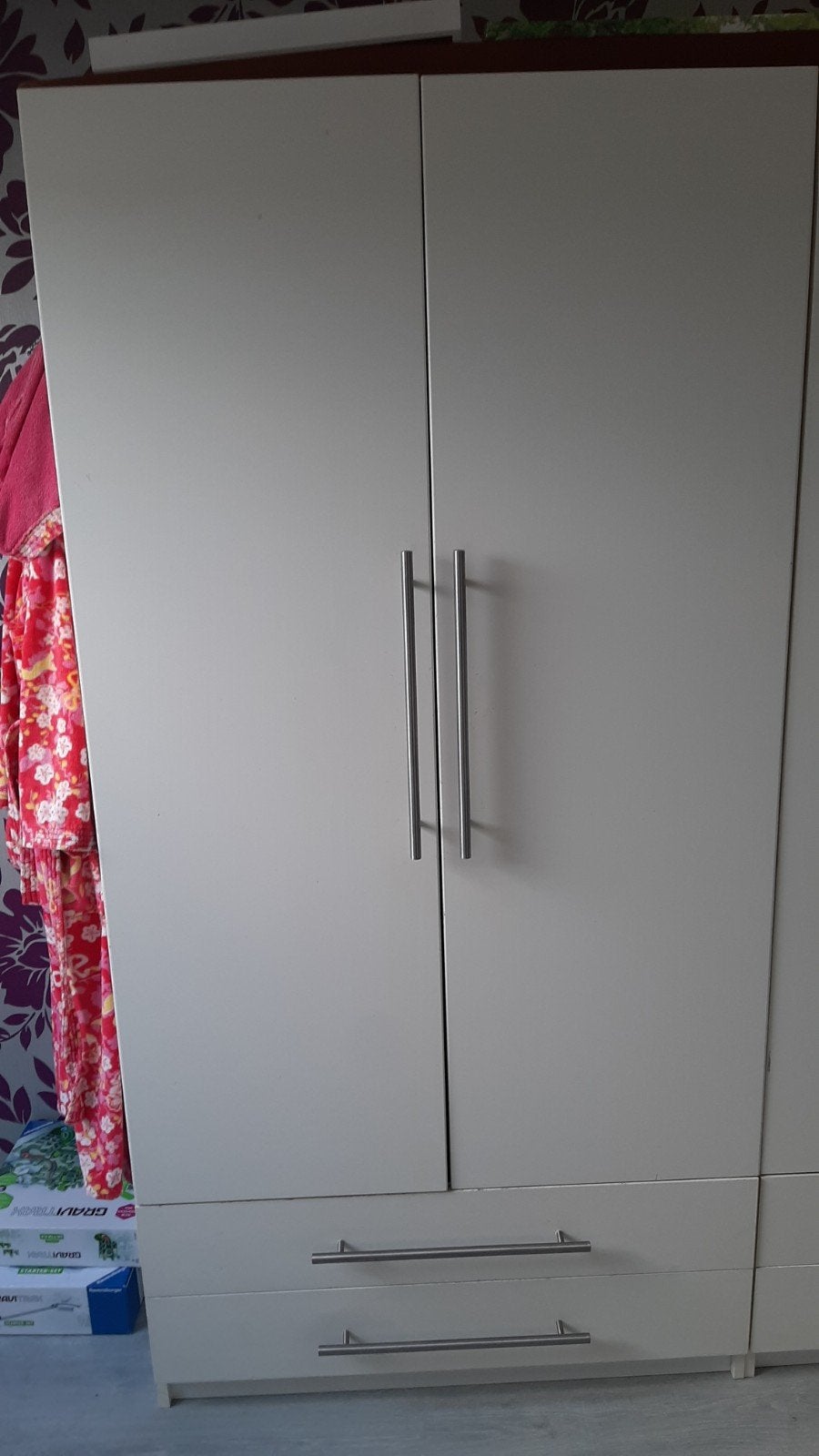 Kledingkast met lades en hangruimte - 200x101x60 cm, Ophalen, Gebruikt, 100 tot 150 cm, 200 cm of meer