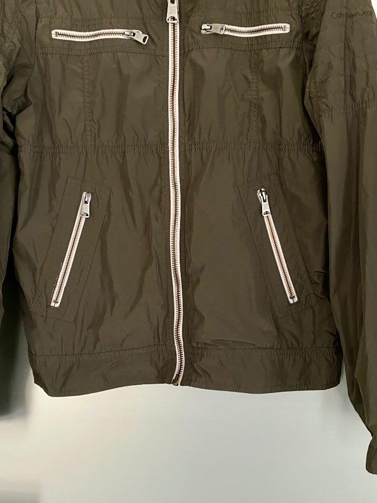 i229 Calvin Klein maat M=48/50 jasje jas jack regenjas wind, Maat 48/50 (M), Ophalen of Verzenden, Zo goed als nieuw, Grijs