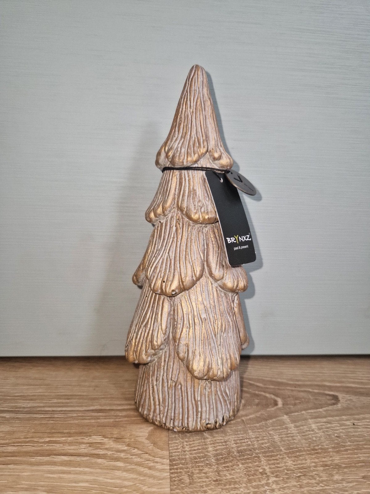Brynxz, Aardewerken kerstboom - 21cm, Ophalen of Verzenden, Nieuw, Bruin, Steen/keramiek