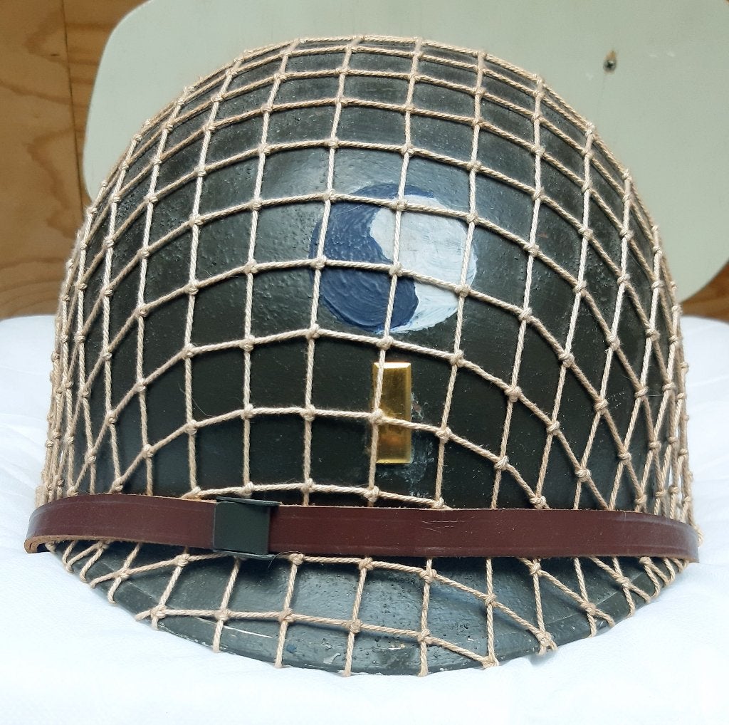 US Army 29th Infanterie helm model D-day WW2, Ophalen of Verzenden, Landmacht, Amerika, Helm of Baret