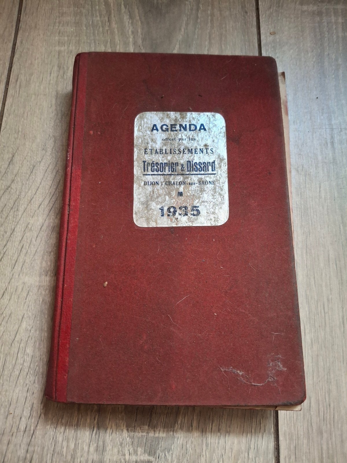 Vintage Agenda 1935 Etablissements Trésorier & Dissard, Antiek en Kunst, Ophalen of Verzenden, Etablissements Trésorier & Dissard