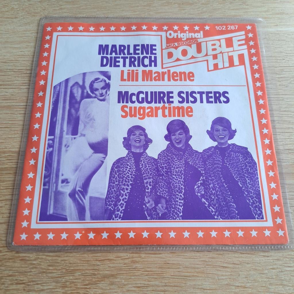 Marlene Dietrich/McGuire Sisters - Lili Marlene/Sugartime 7", Cd's en Dvd's, Vinyl Singles, 7 inch, Single, Ophalen of Verzenden