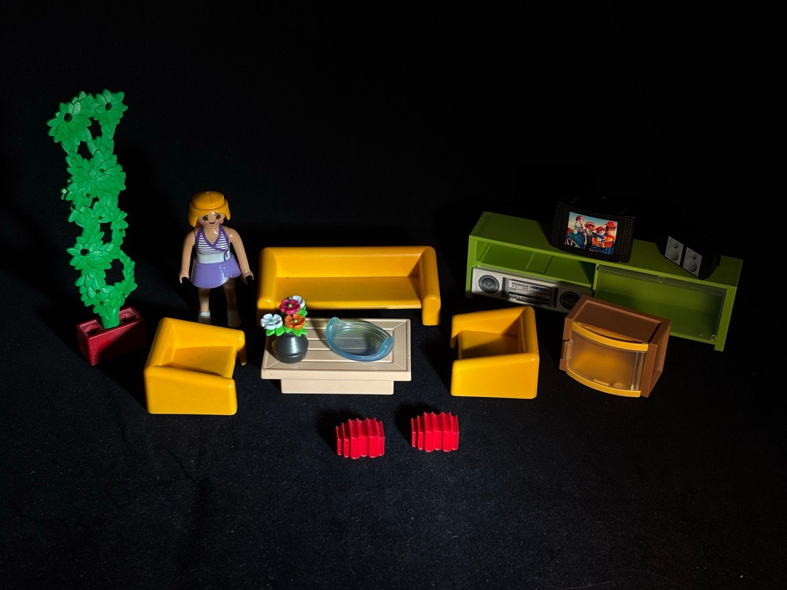 Playmobil Woonkamer Set met Figuur en Meubels, Kinderen en Baby's, Ophalen of Verzenden, Gebruikt