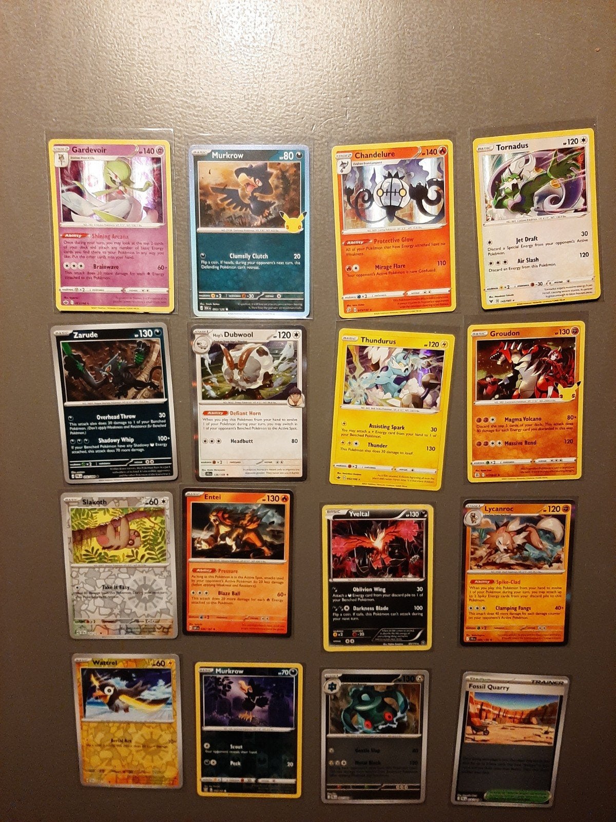 16 pokemon kaarten, Ophalen of Verzenden, Gebruikt, Meerdere kaarten