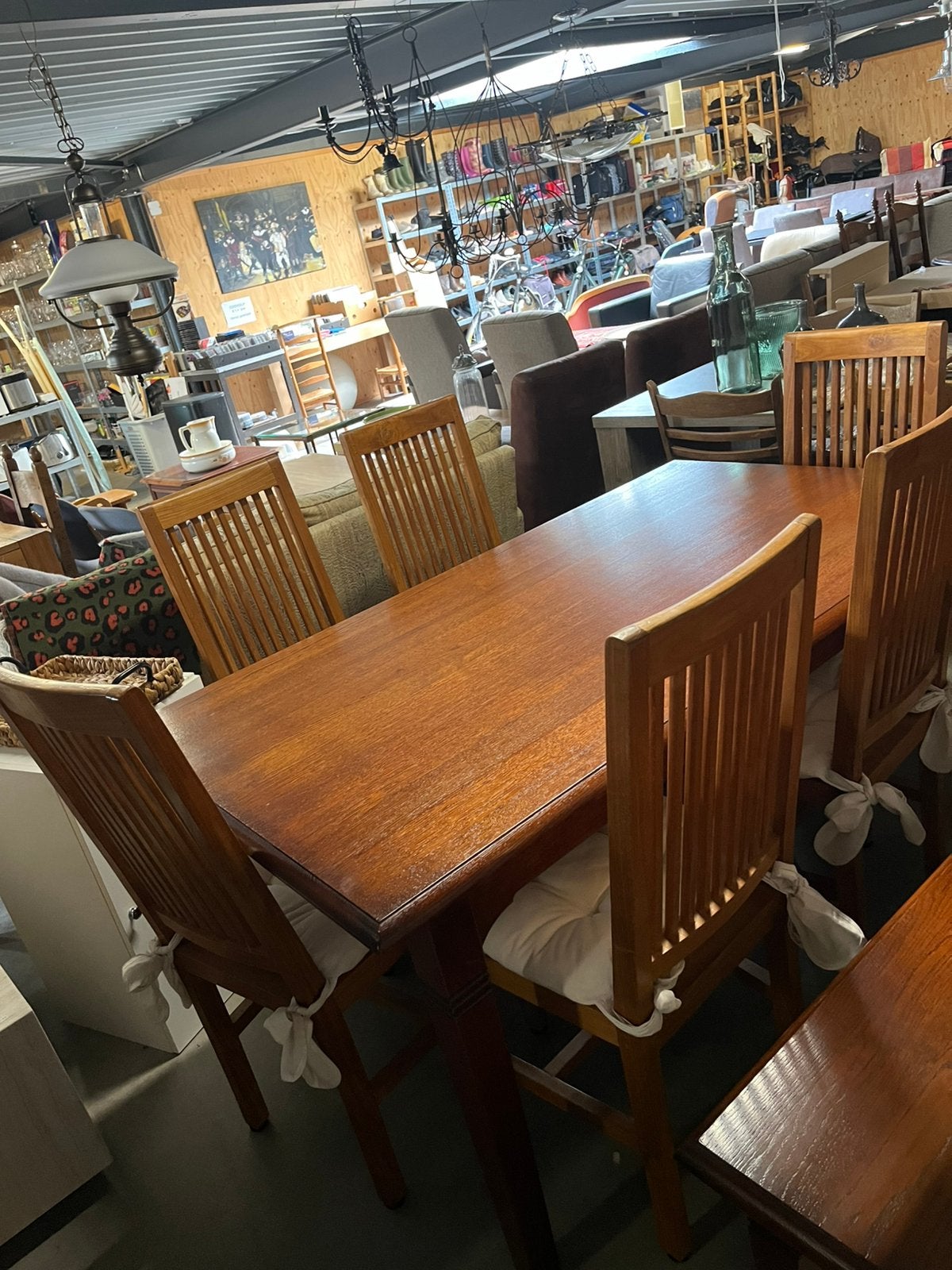 Prachtige eetkamertafel 90/160, Ophalen