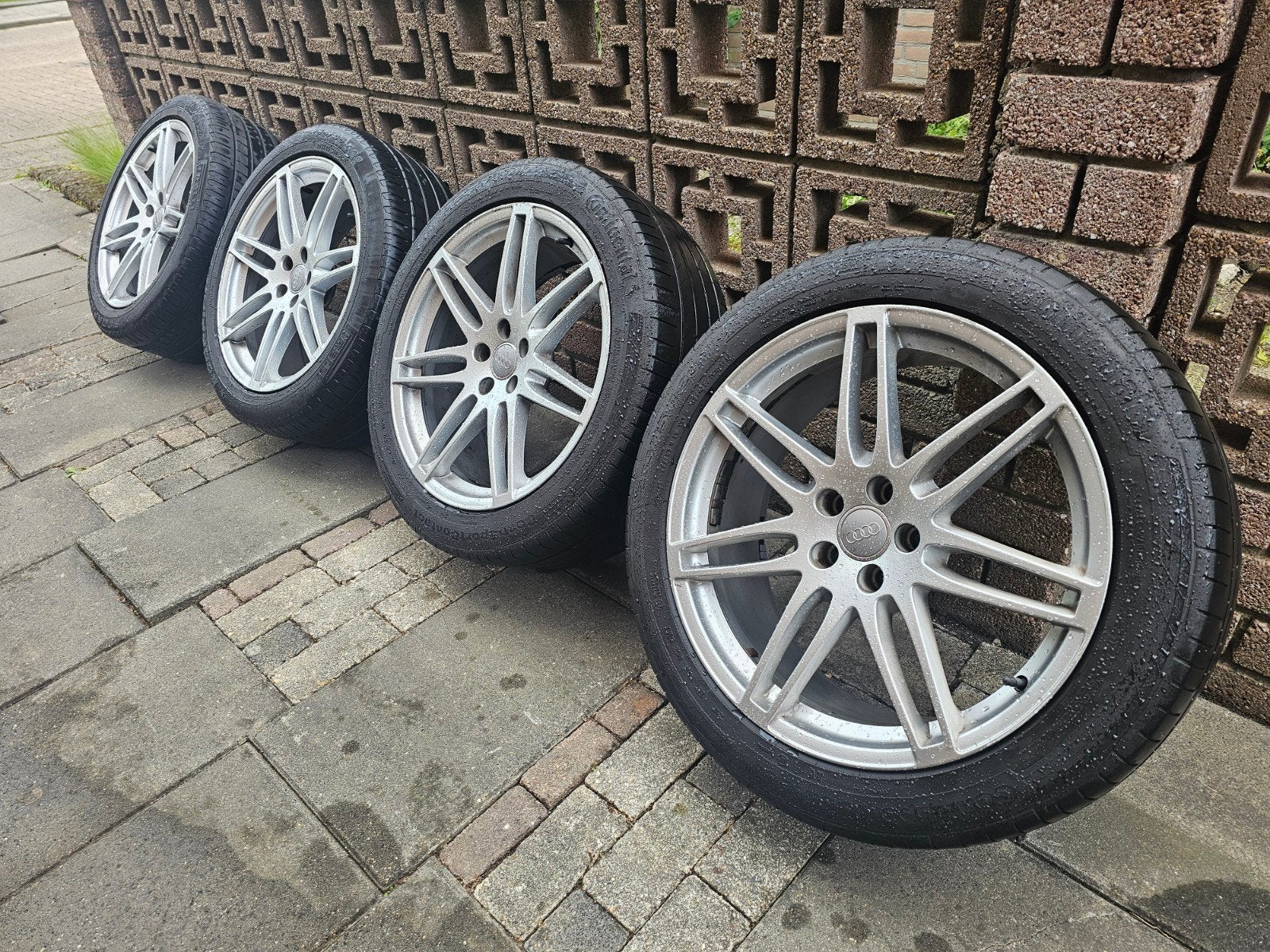 Audi 20 inch velgen 255/45/r20, Auto-onderdelen, Banden en Velgen, Ophalen, Gebruikt, 255 mm, Banden en Velgen