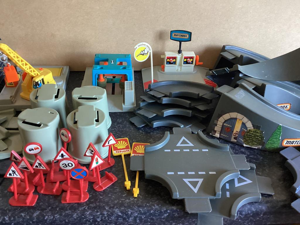 Matchbox Autobaan Vintage 1978, Kinderen en Baby's, Speelgoed | Racebanen, Ophalen of Verzenden, Handmatig, Overige merken, Zelf te bouwen