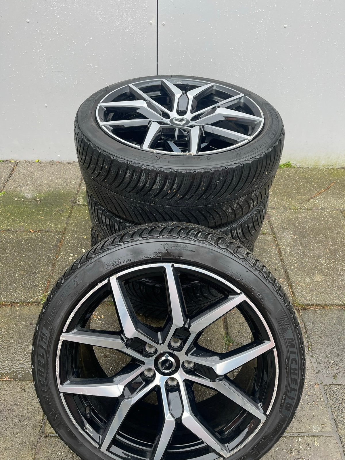 Volvo V60 Polestar velgen 19” + Michelin winterbanden, Banden en Velgen, Winterbanden, 235 mm, Ophalen