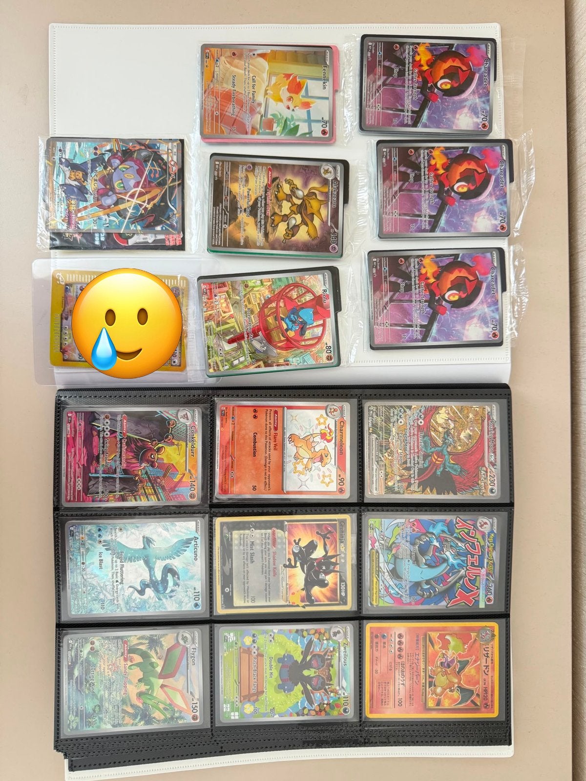 Pokemon kaarten map Vintage+Modern, Ophalen of Verzenden, Zo goed als nieuw