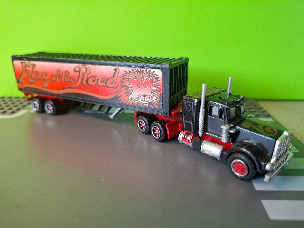 Majorette 604 - Kenworth W900 Truck [zwart] 1/87, Ophalen of Verzenden, Gebruikt, Bus of Vrachtwagen, Majorette
