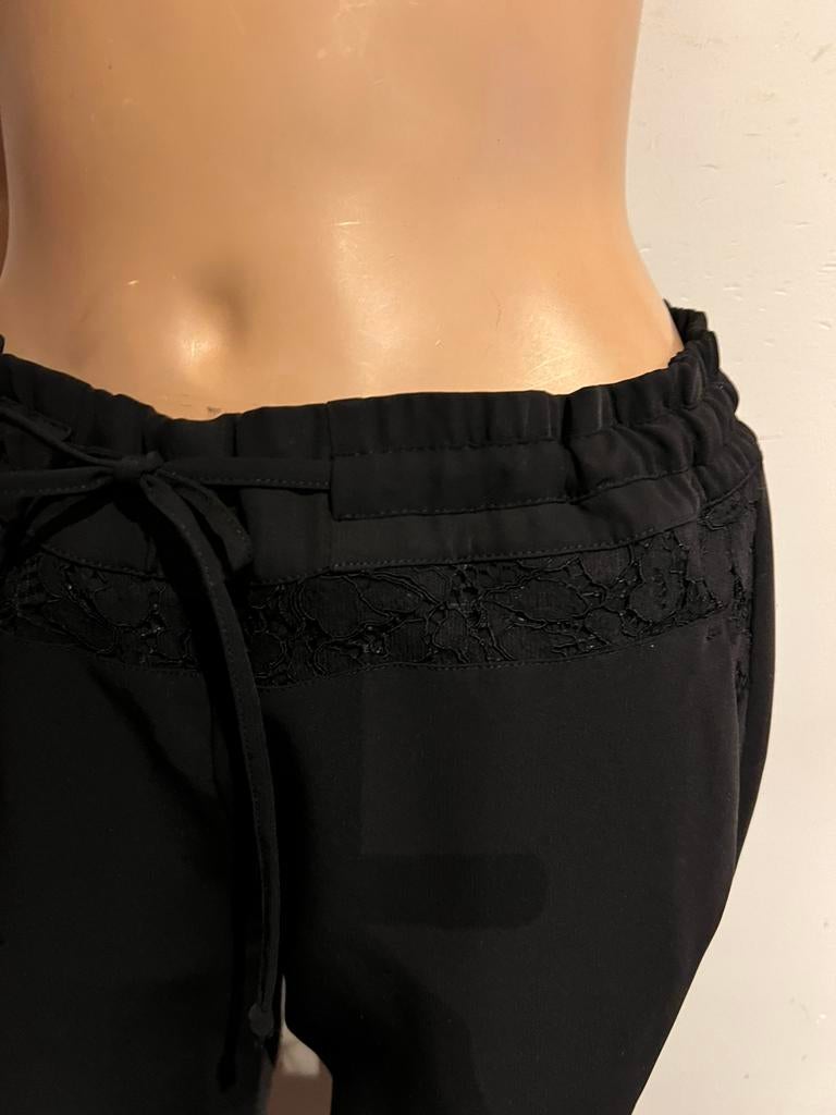 LIU JO broek met steekzakken en kant  31 origineel zgan, Kleding | Dames, Maat 38/40 (M), G, Zwart, G