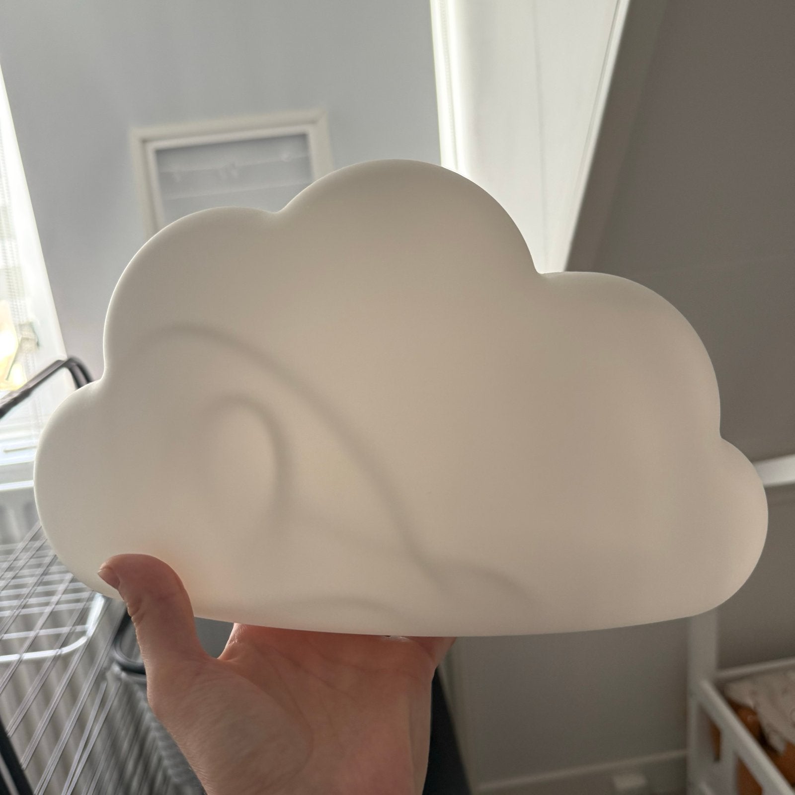 IKEA UPPLYST LED-wandlamp wolk wit, Ophalen of Verzenden, Zo goed als nieuw, Wit, Ophangbaar