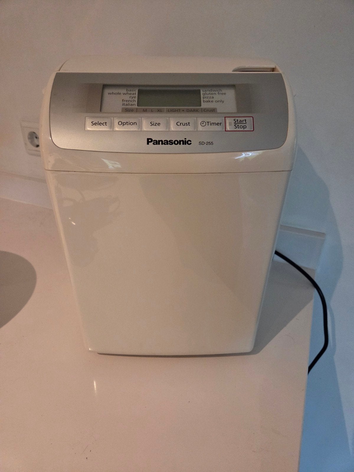 Panasonic SD-255 Broodbakmachine - Wit, Met timer, Meer dan 10 programma's, Ophalen of Verzenden, Zo goed als nieuw