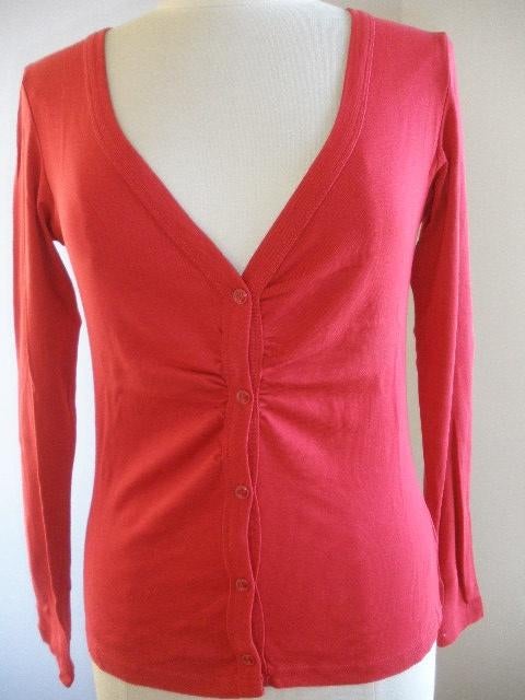 VERO MODA vest Bina LS V-NECK CARDIGAN rood maat M - nieuw -, Maat 38/40 (M), Vero Moda, Nieuw, Ophalen of Verzenden