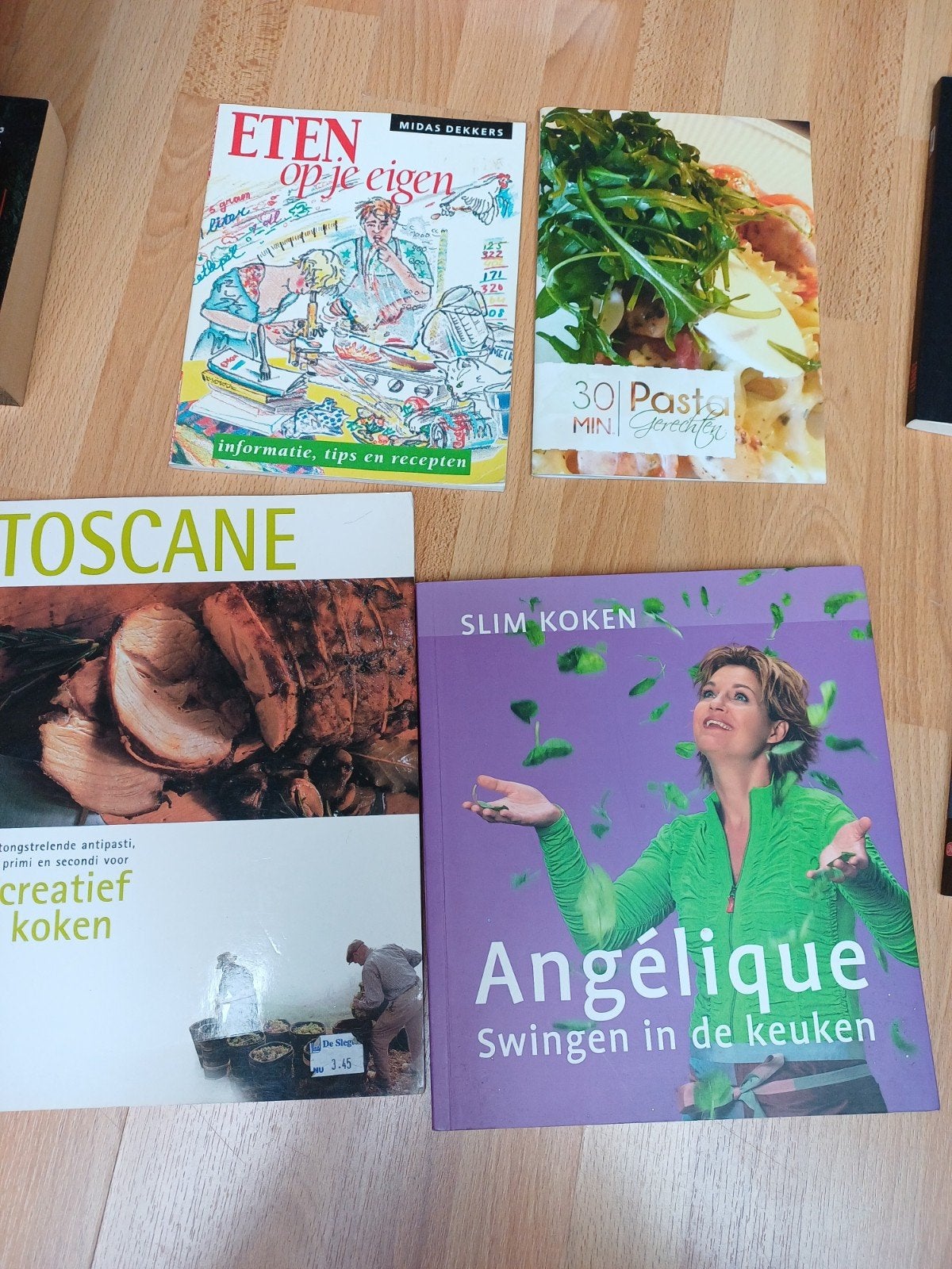 Kookboeken o.a: Eten op je eigen - Midas Dekkers, Gelezen, Midas Dekkers, Overige typen, Ophalen of Verzenden