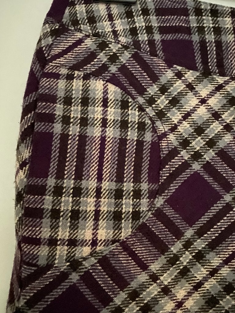 Paarse geruite mini-rok, Kleding | Dames, Maat 38/40 (M), Paars, Ophalen of Verzenden, Boven de knie