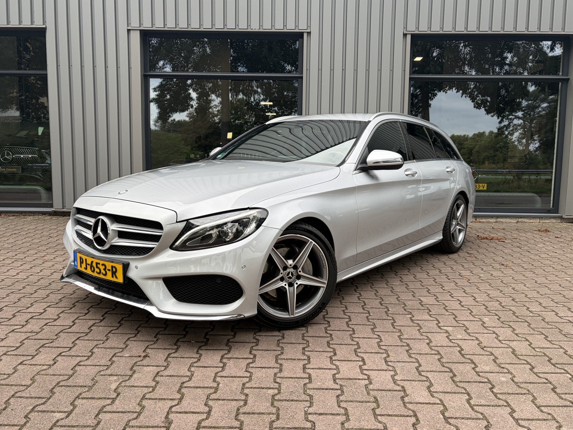 Mercedes-Benz C-Klasse Estate 180 AMG Trekhaak, Led-koplampe, Auto's, Automaat, 12 maanden, Achterwielaandrijving, Automatische klimaatregeling